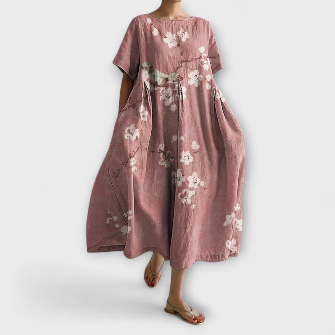 Lena - Floral Blush Dress
