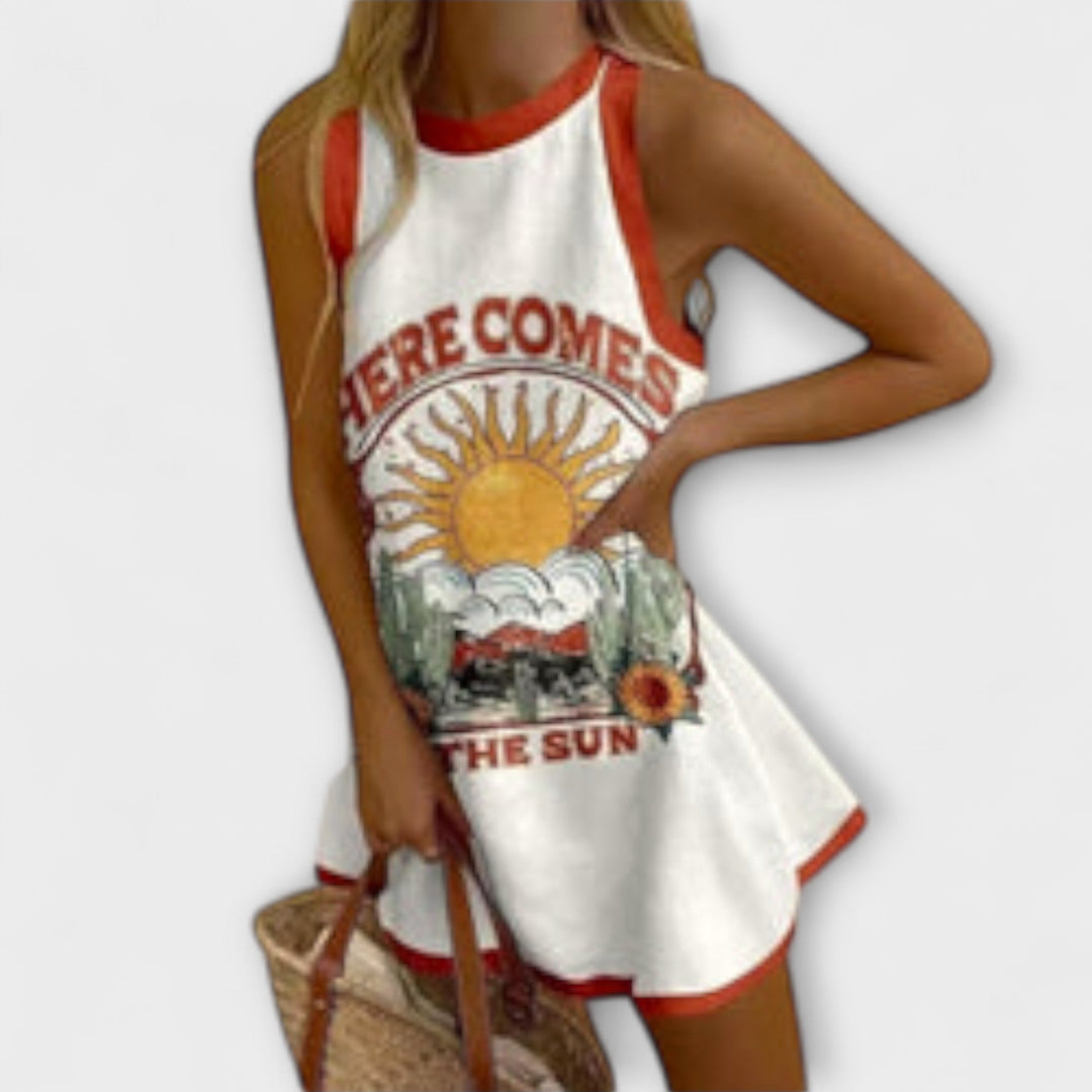 Khalira - Sunlit Radiance Mini Dress