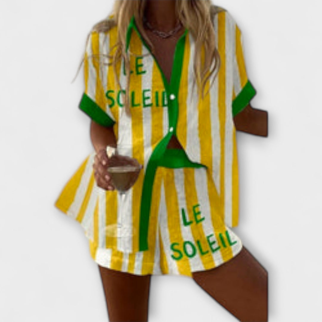 Halora - Chic Yellow Linen Feel