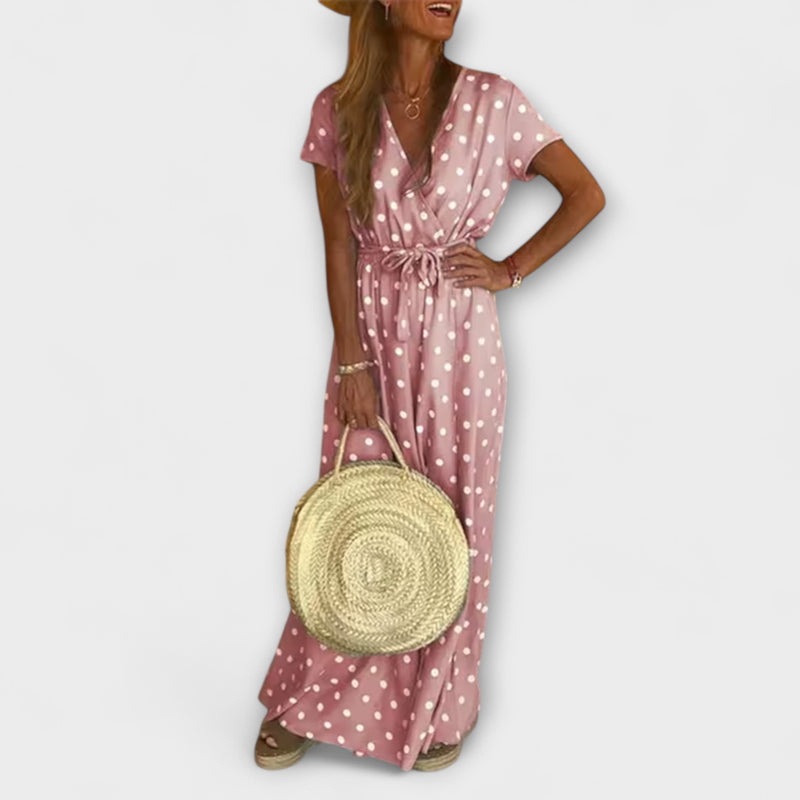 Maeve - Timeless Polka Dot Wrap Dress with Classic Charm