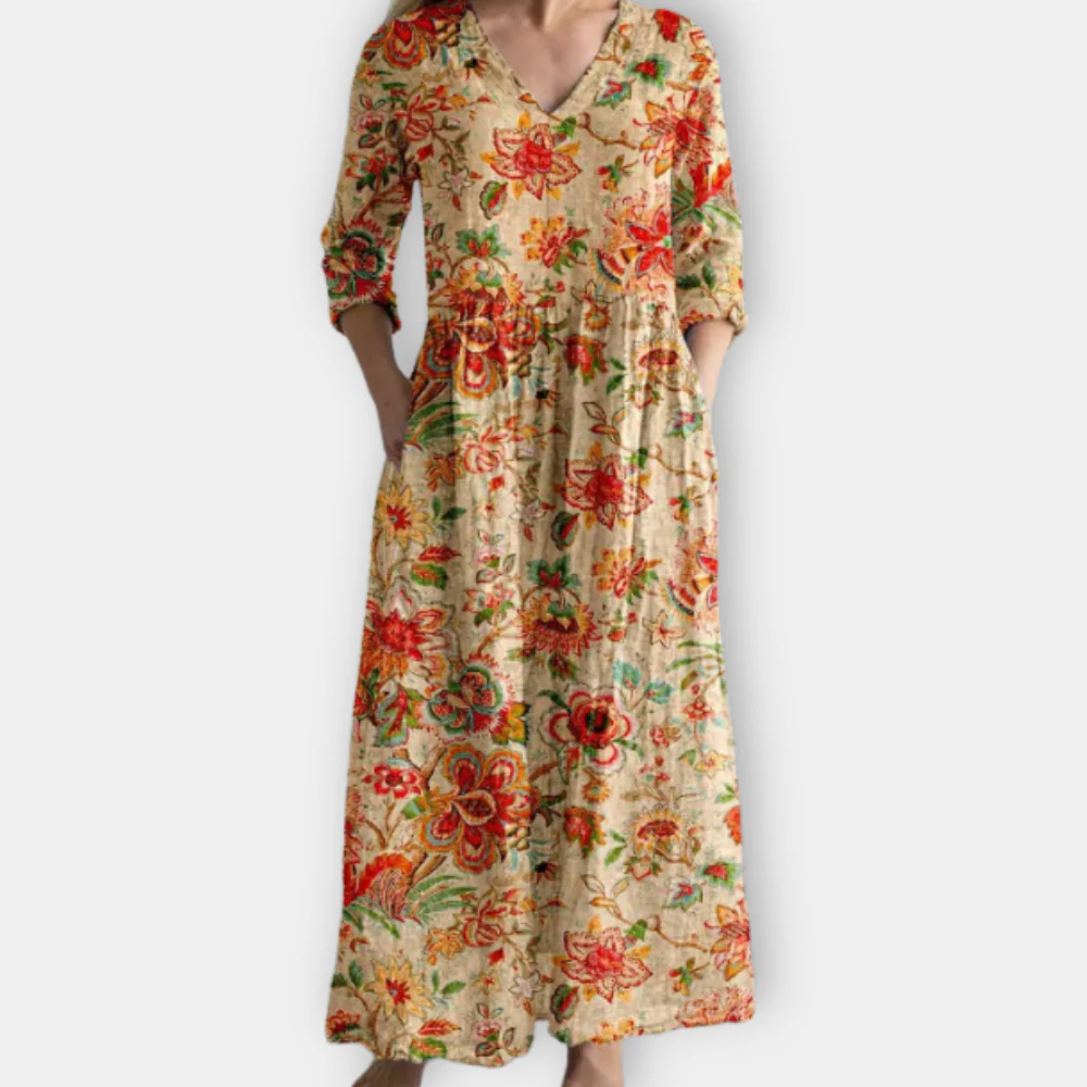 Gilded - Easygoing Bohemian Maxi Dress