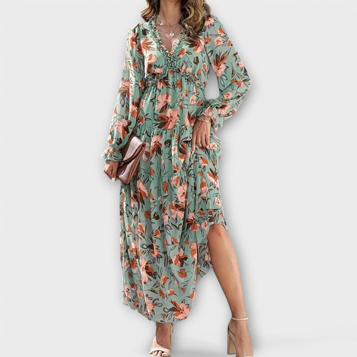 Juno - Graceful Floral Maxi Gown