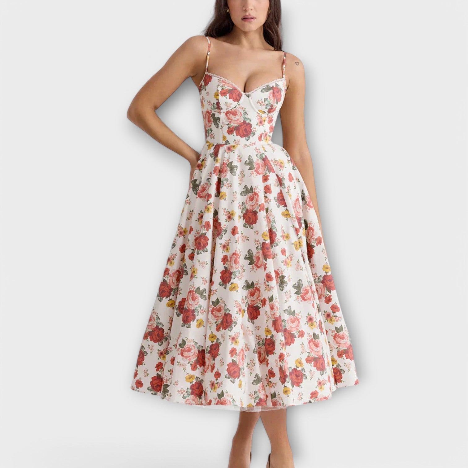 Red Floral / 2XL