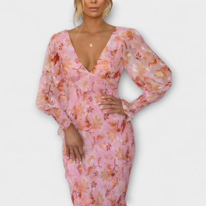 Amara - Elegant Floral Dress
