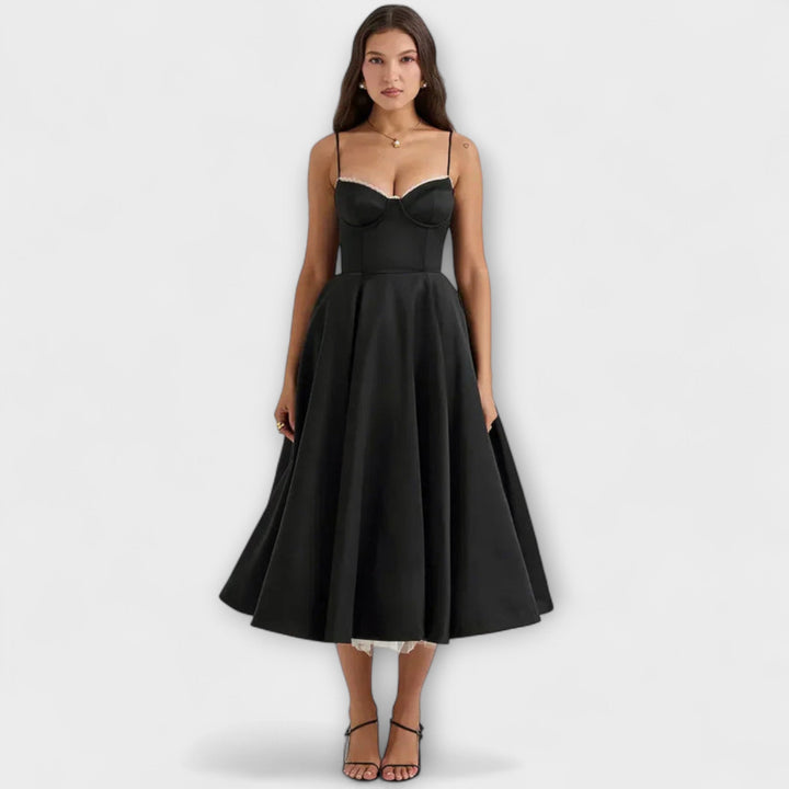 Minerva - Elegant Spaghetti Strap Princess Gown