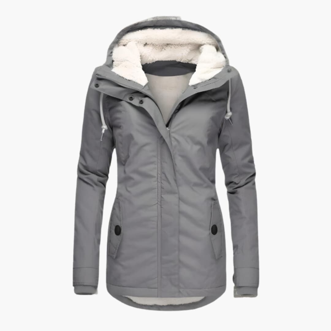 Zaylina - Long Winter Coat with Water-Repellent Finish