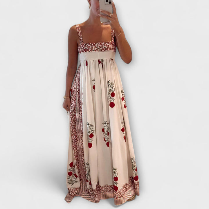 Lyla - Floral Maxi Dress with Spaghetti Straps