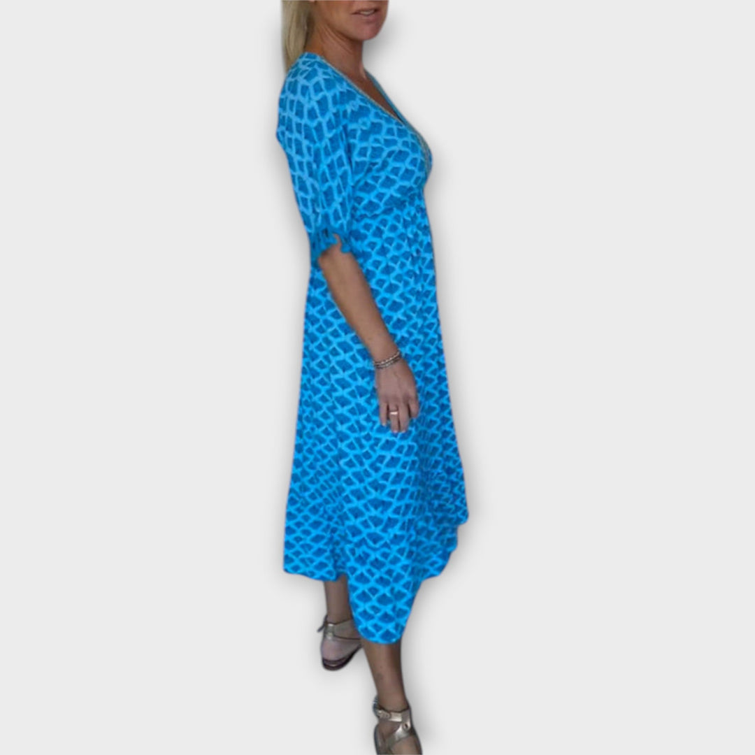 Winona - V-Neck Tassel Dress for Summer