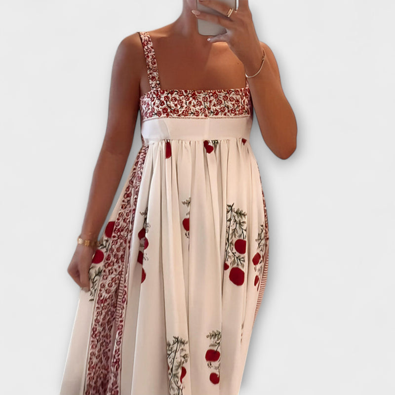 Lyla - Floral Maxi Dress with Spaghetti Straps