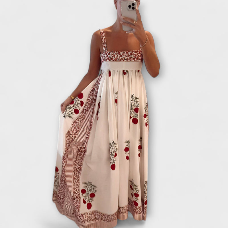 Lyla - Floral Maxi Dress with Spaghetti Straps