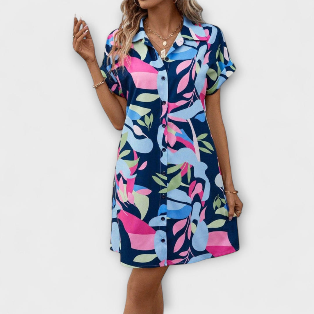 Millie - Stylish Printed Shirt Dress for Effortless Elegance
