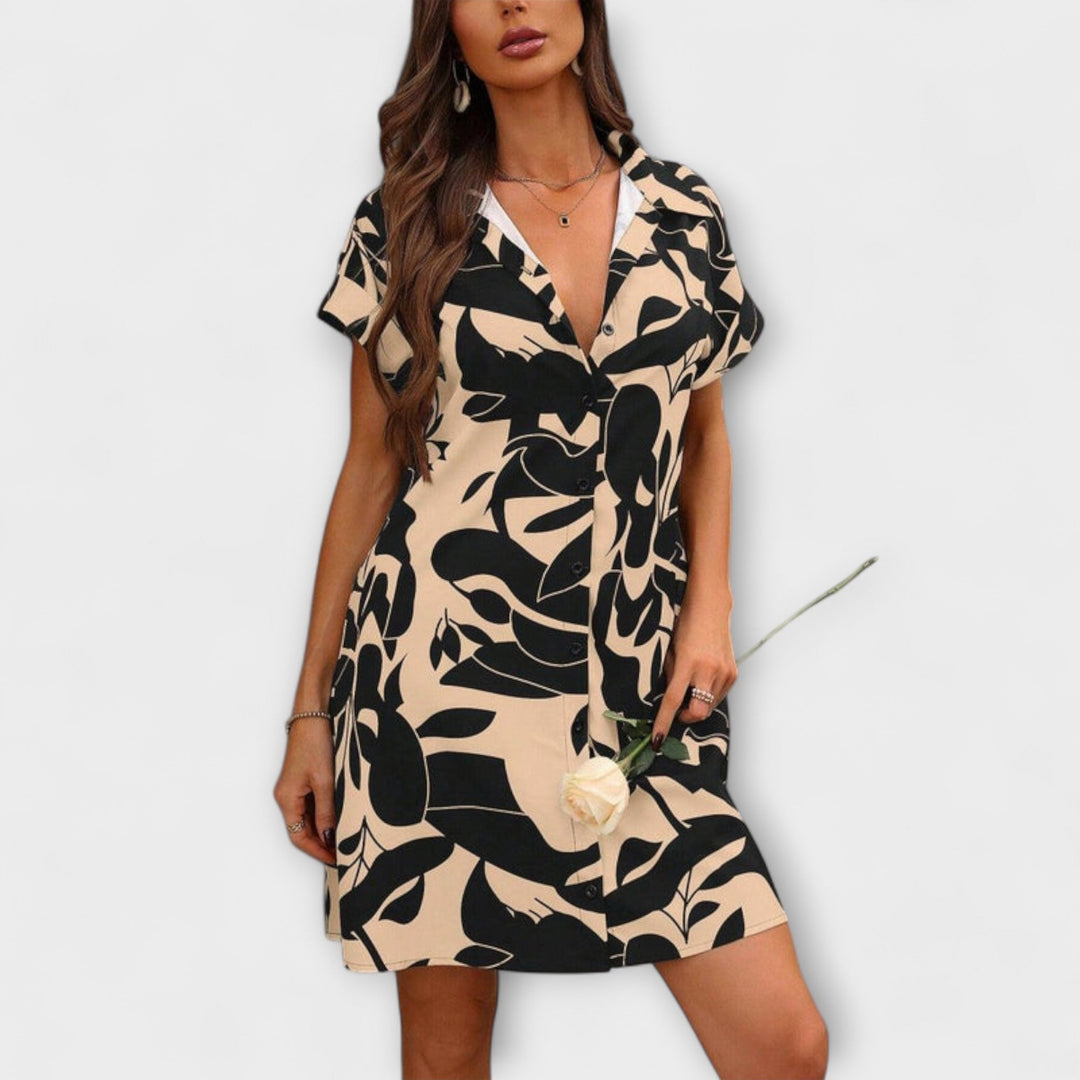 Millie - Stylish Printed Shirt Dress for Effortless Elegance
