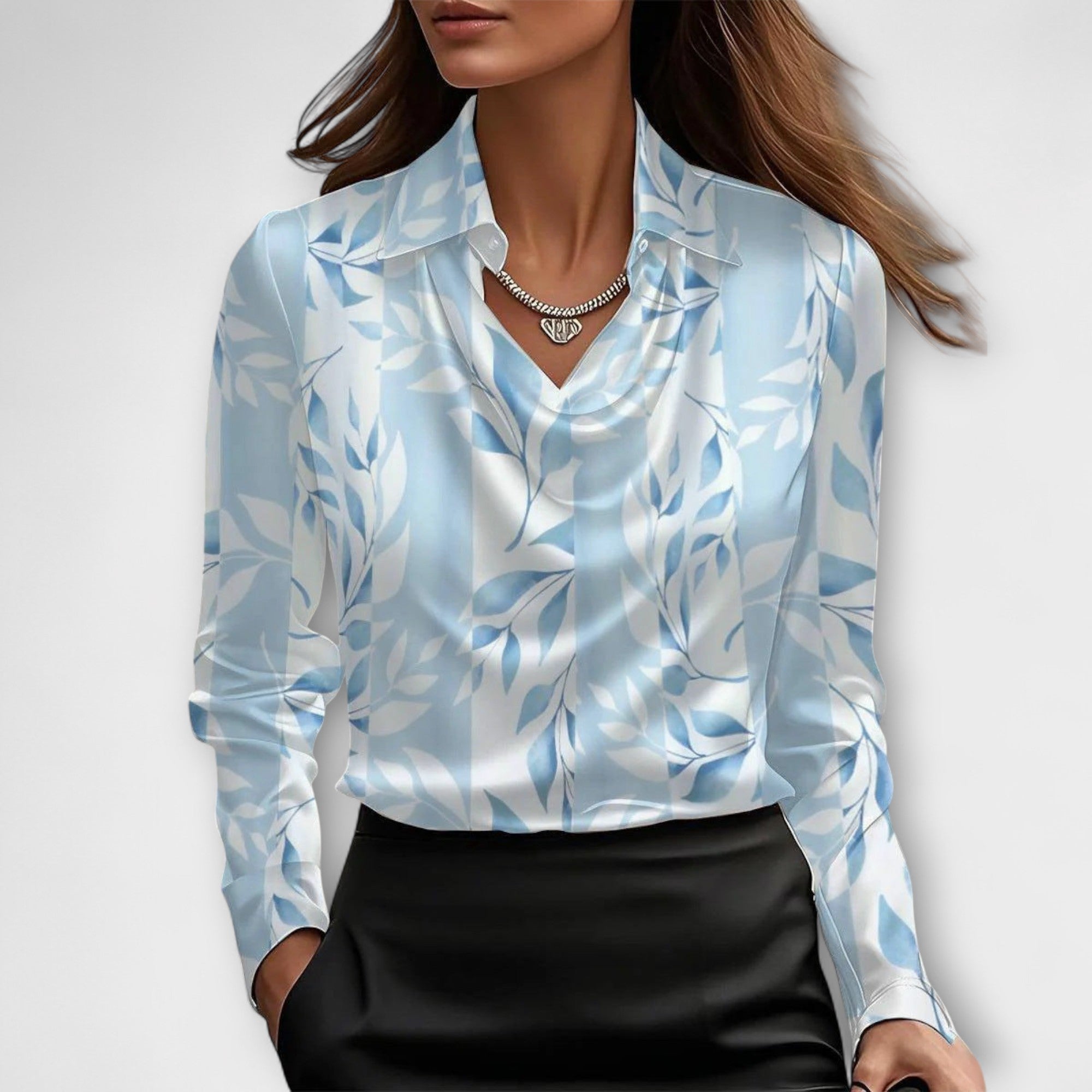 Light Blue Floral / 3XL