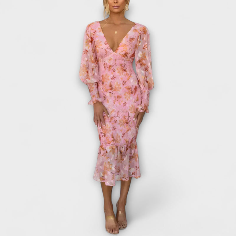 Amara - Elegant Floral Dress