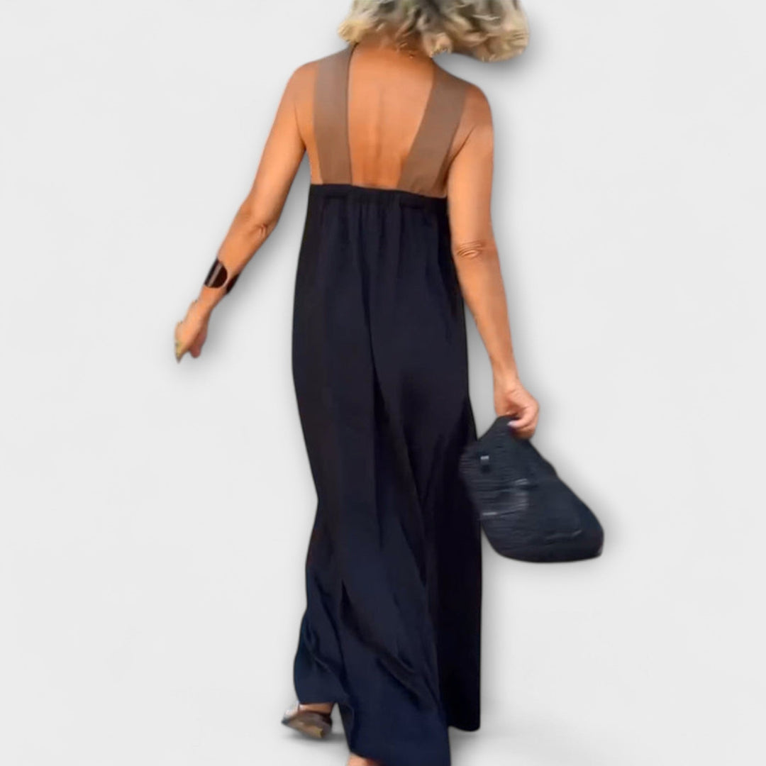 Nicole - Chic Crossover Neckline Dress