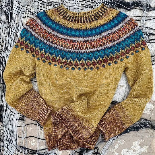 Aroha – Colorful Knitted Sweater