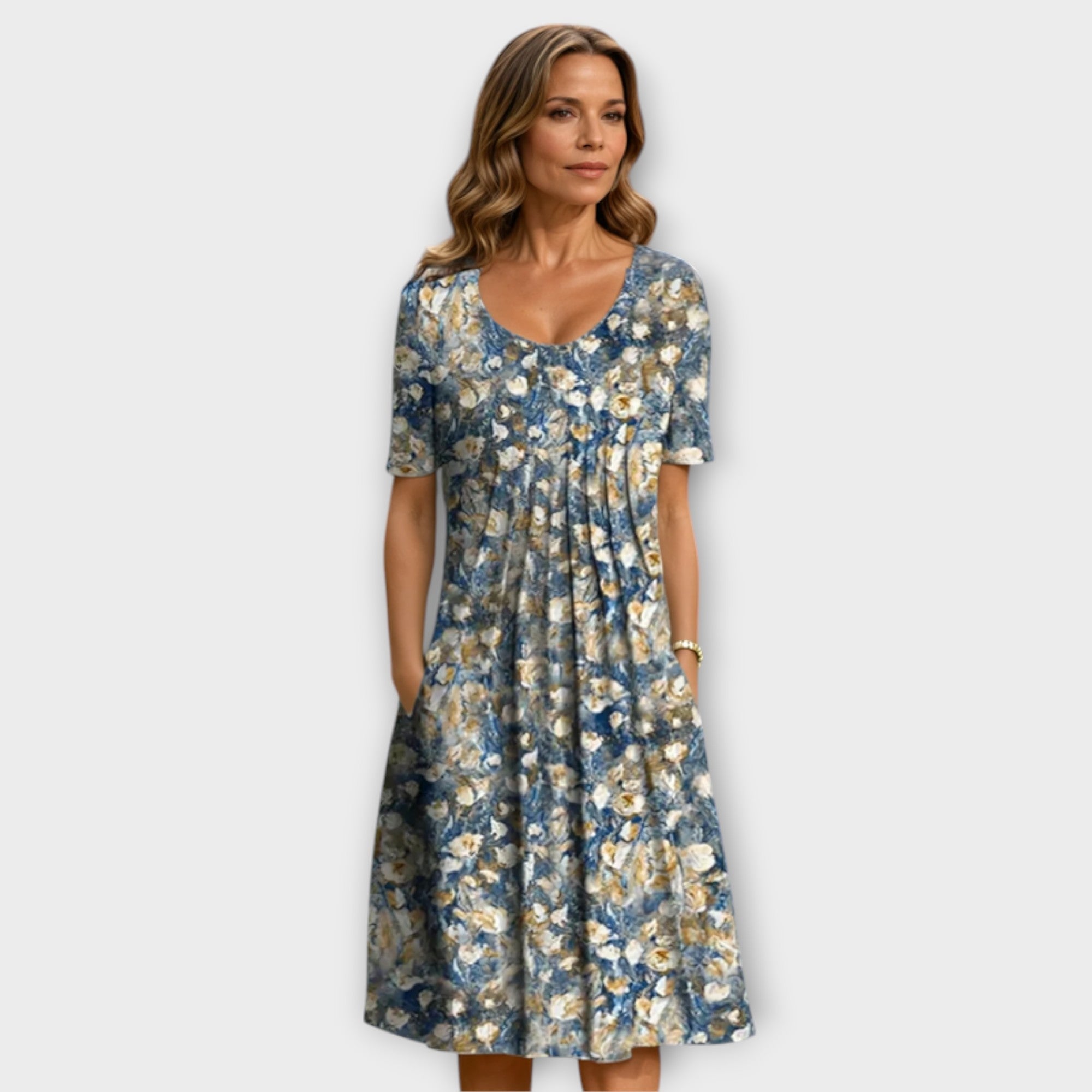 Light Blue Flowers / 3XL