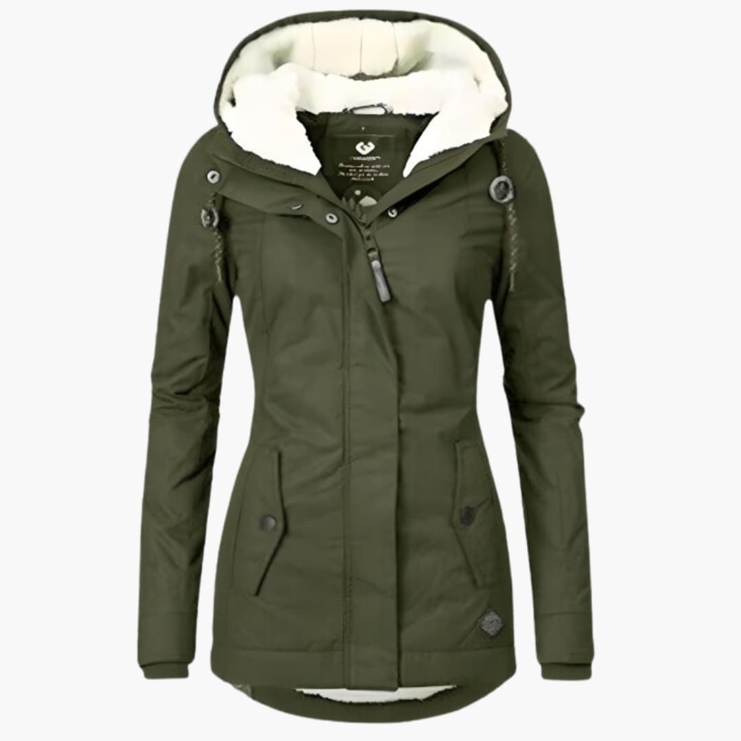 Zaylina - Long Winter Coat with Water-Repellent Finish