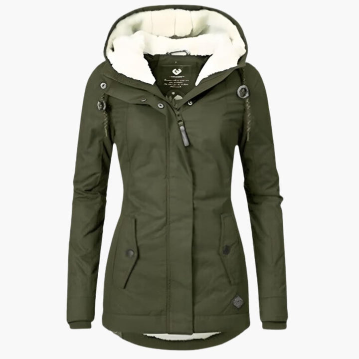 Zaylina - Long Winter Coat with Water-Repellent Finish