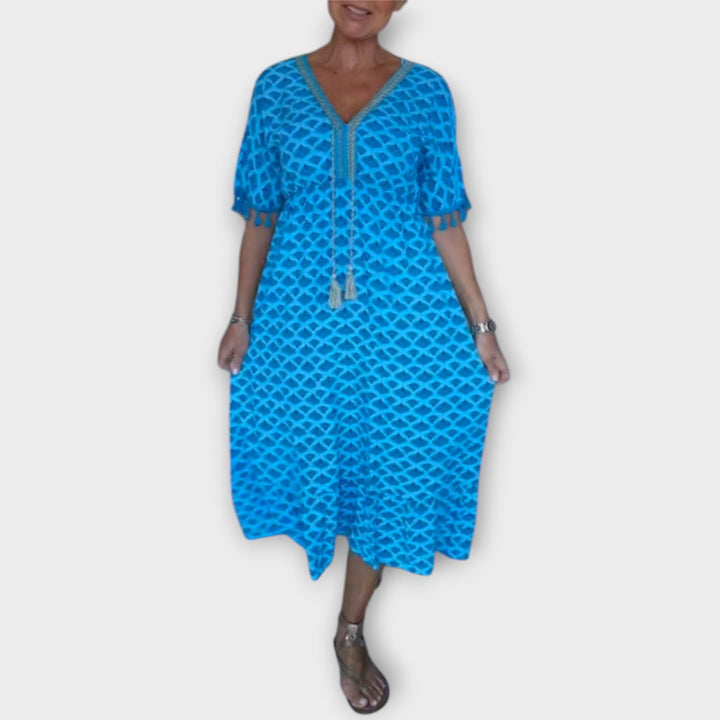 Winona - V-Neck Tassel Dress for Summer