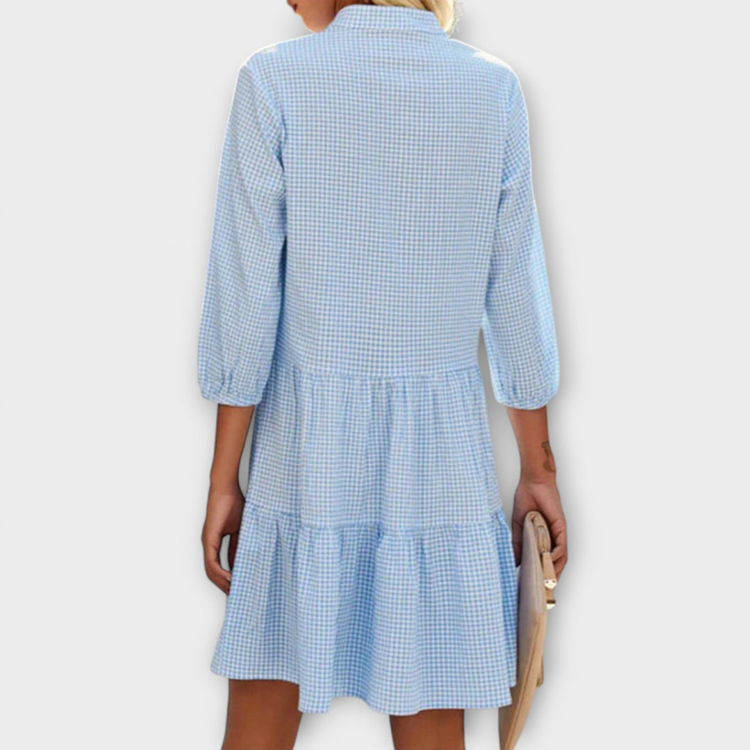 Zuri - Women's V-Neck Mini Dress with Relaxed Fit