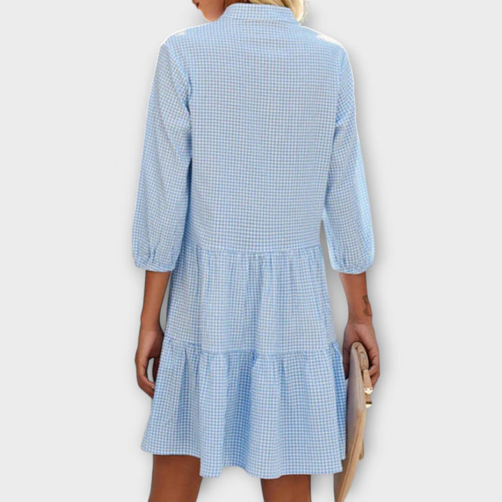 Zuri - Women's V-Neck Mini Dress with Relaxed Fit