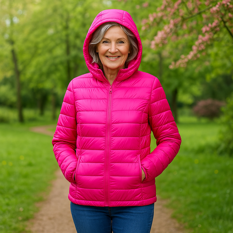Mira – pink jacket for mid-season