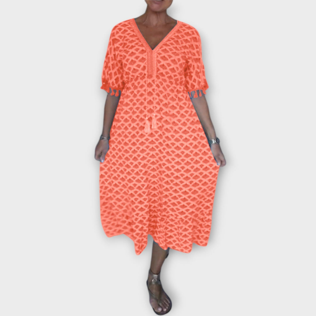 Winona - V-Neck Tassel Dress for Summer