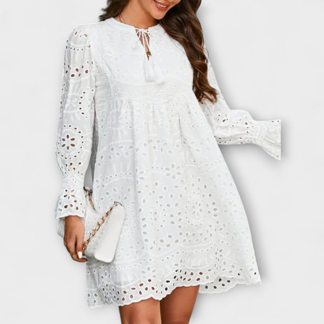 Kirelle - Airy V-Neck Skirt Dress
