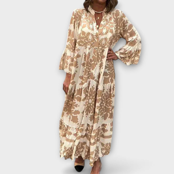 Avielle - Stylish Boho Maxi Dress with Trendy Prints