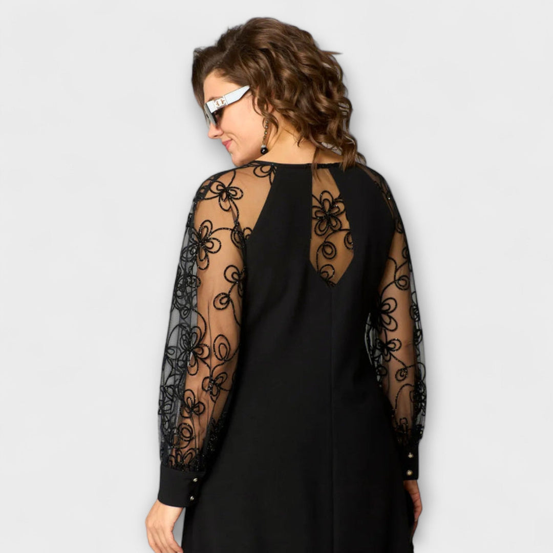 Destiny - Chic Lace Sleeve Dress