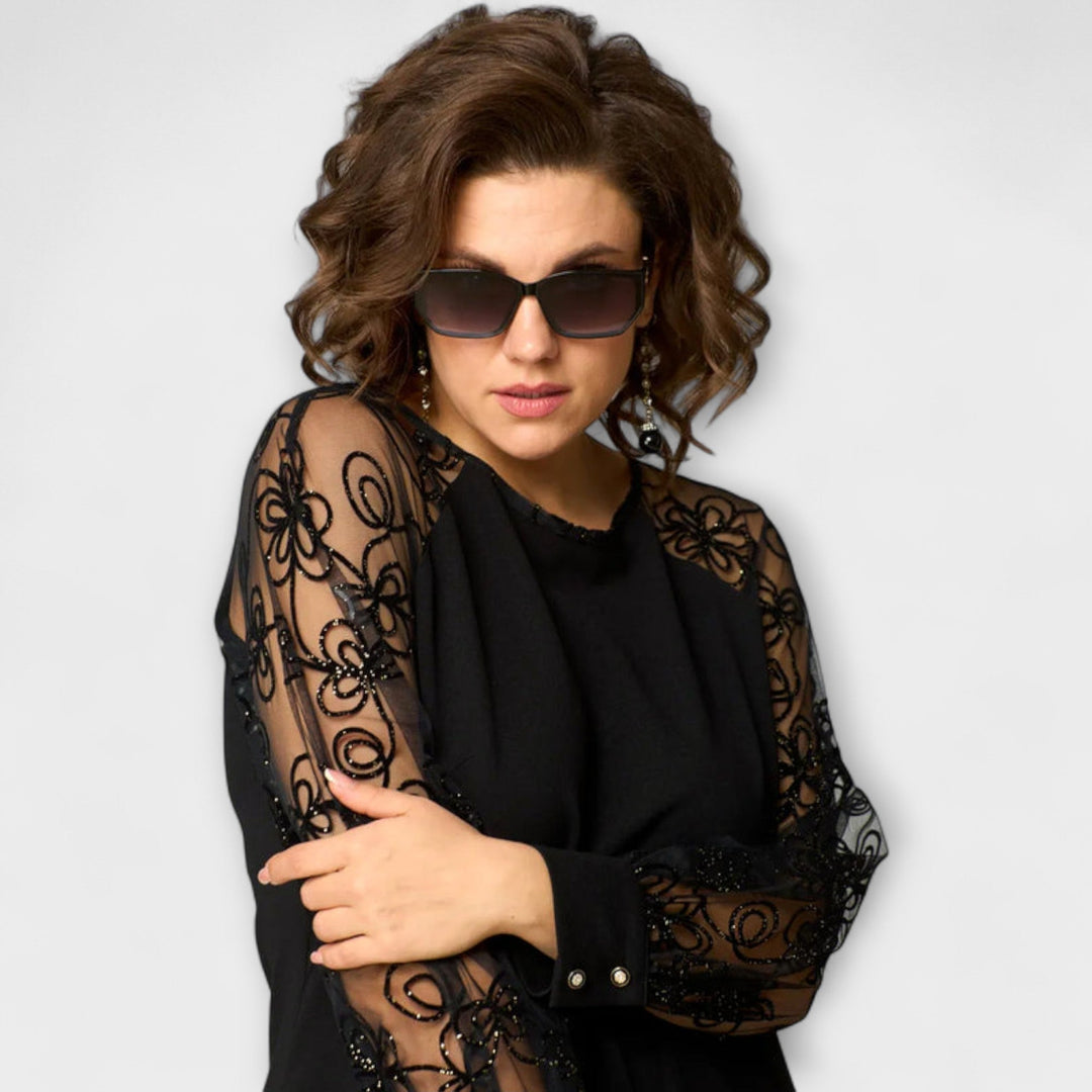 Destiny - Chic Lace Sleeve Dress