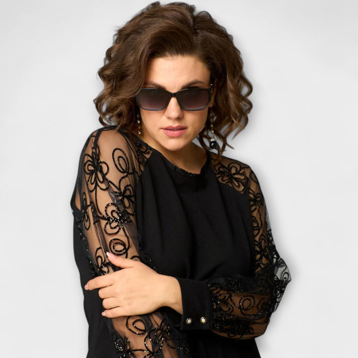 Destiny - Chic Lace Sleeve Dress