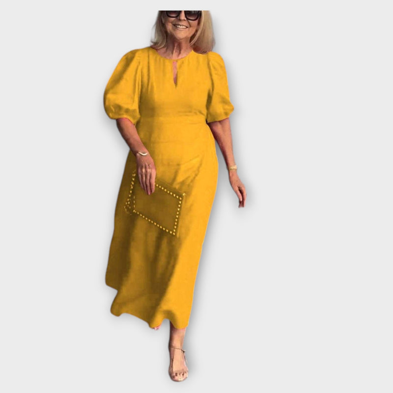 Frankie - Stylish Loose Dress with Chic Bubble Sleeves