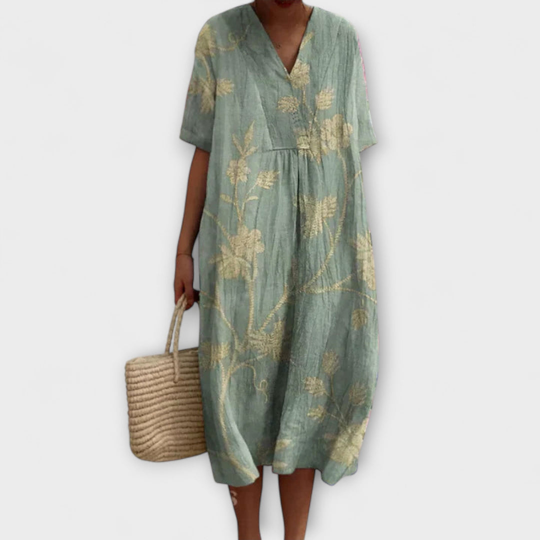 Saskia - Stylish Summer Breeze Floral Dress