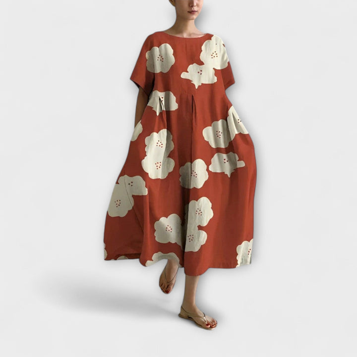 Daisy - Vintage-Inspired Loose Maxi Dress with Big Swing Design