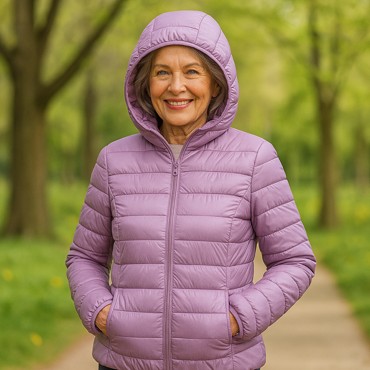 Mira – mid-season jacket, lavender