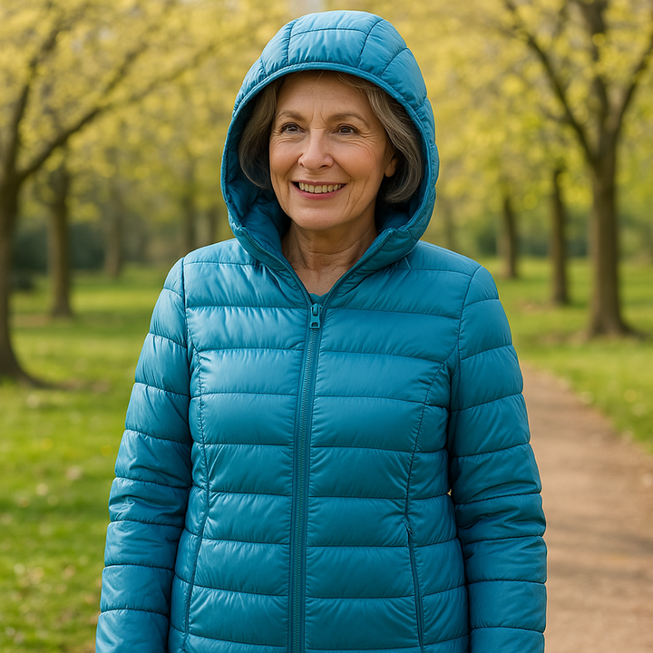 Mira – Spring Coat in Ocean Blue
