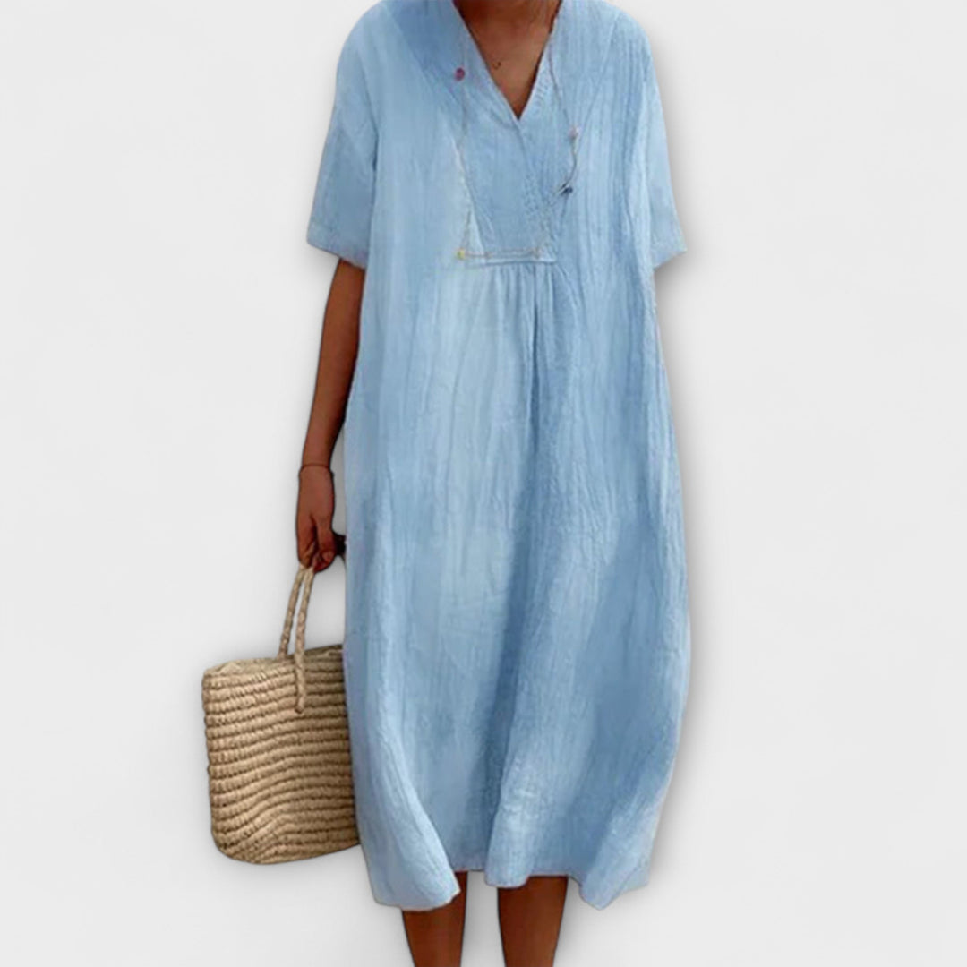 Karen – Easygoing Midi Dress with Relaxed Fit