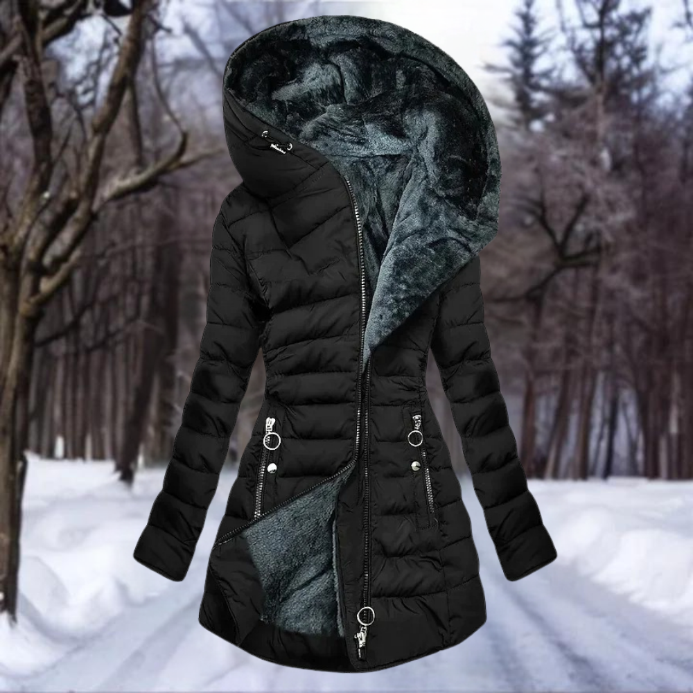 Sienna - Elegant Women's Plush Coat