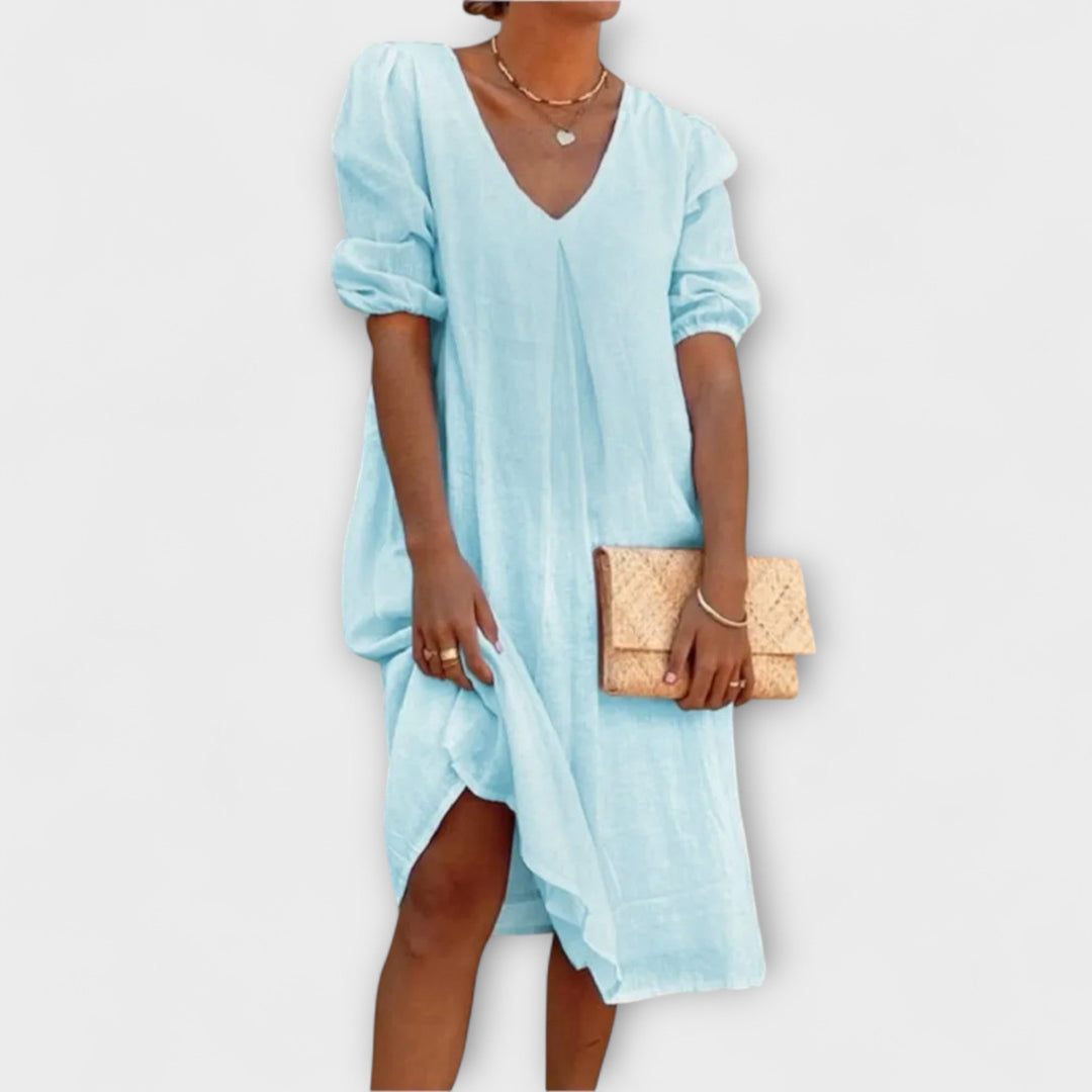 Fanny - Elegant Summer Dress with Crochet Details