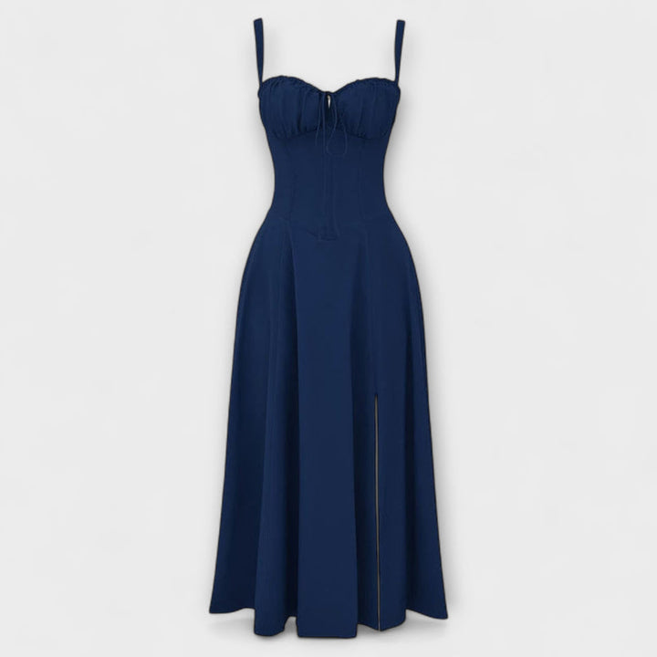 Oakley - Chic French-Inspired Belted Strap Dress