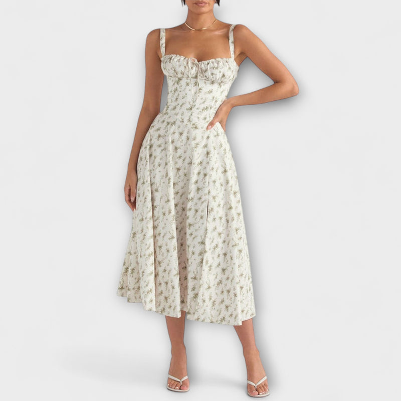 Oakley - Chic French-Inspired Belted Strap Dress