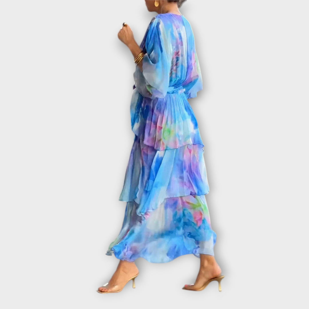 Diana - Elegant V-Neck Dress