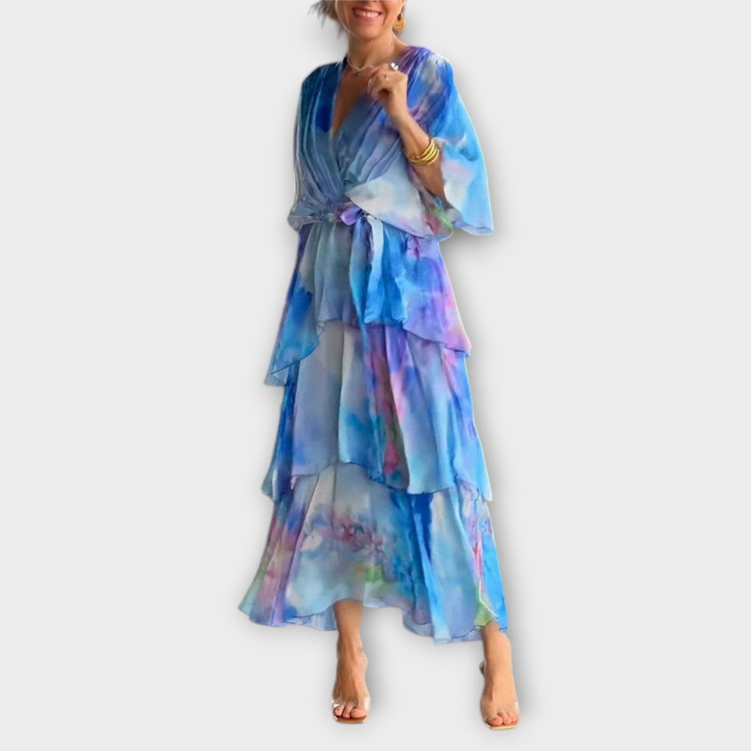 Diana - Elegant V-Neck Dress