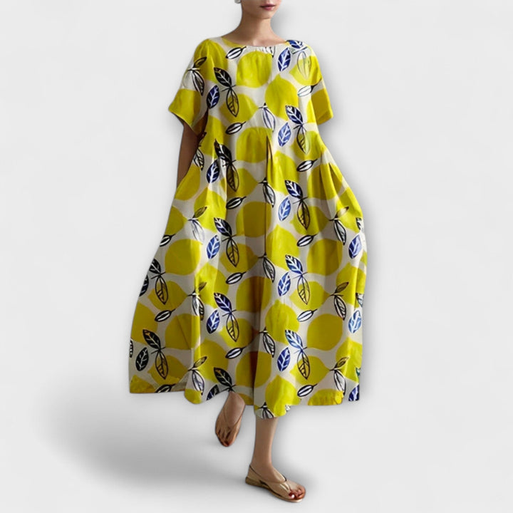 Daisy - Vintage-Inspired Loose Maxi Dress with Big Swing Design
