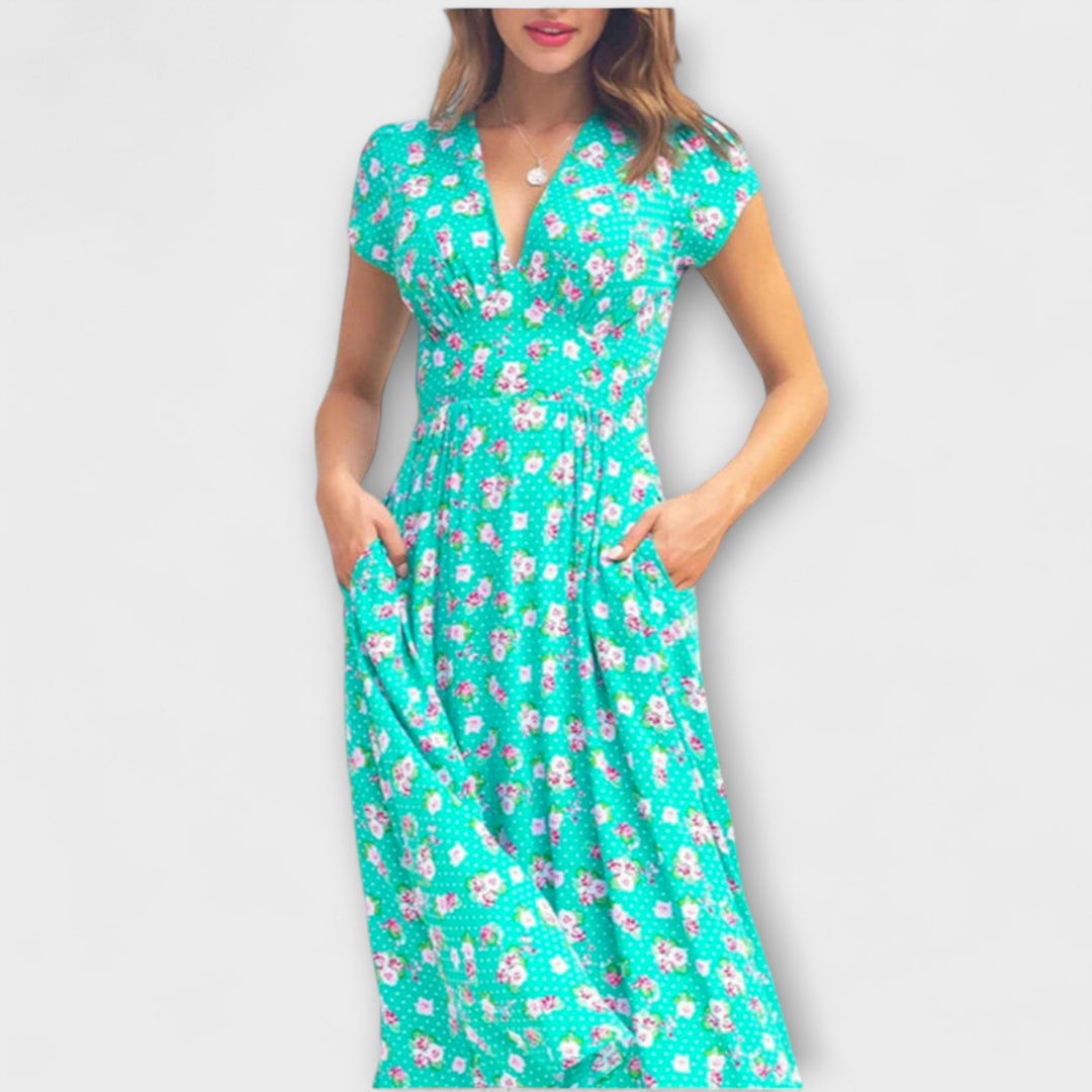 Fienna - Midi Dress with Button Placket