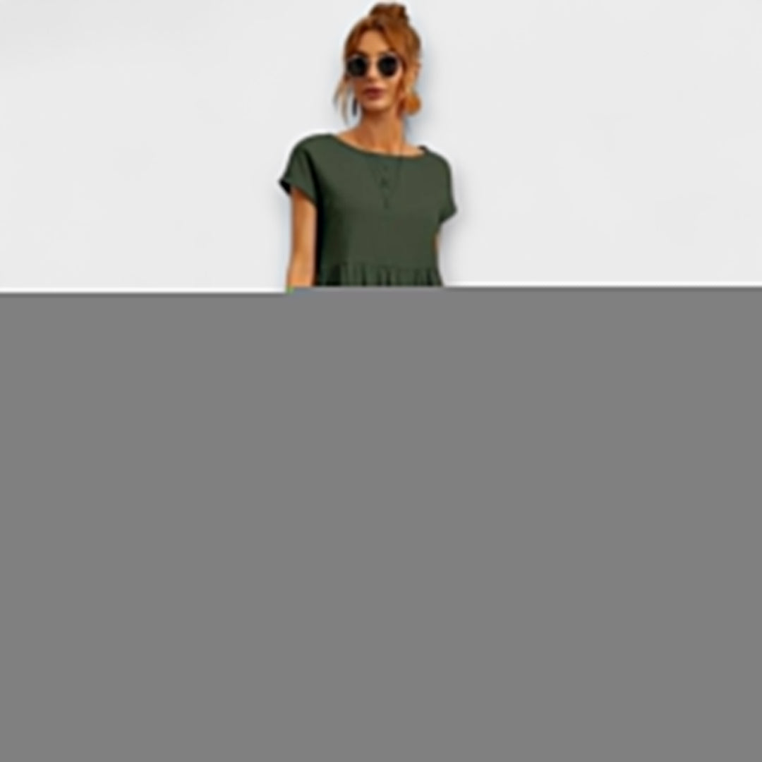 Maelis - Women's Relaxed Cotton-Linen Pocket Dress