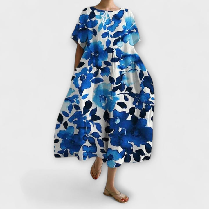 Daisy - Vintage-Inspired Loose Maxi Dress with Big Swing Design