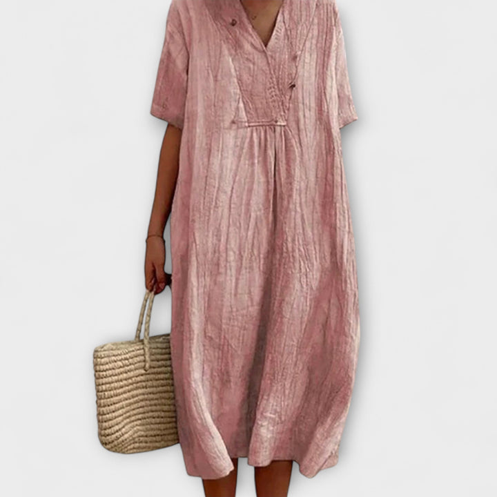 Karen – Easygoing Midi Dress with Relaxed Fit
